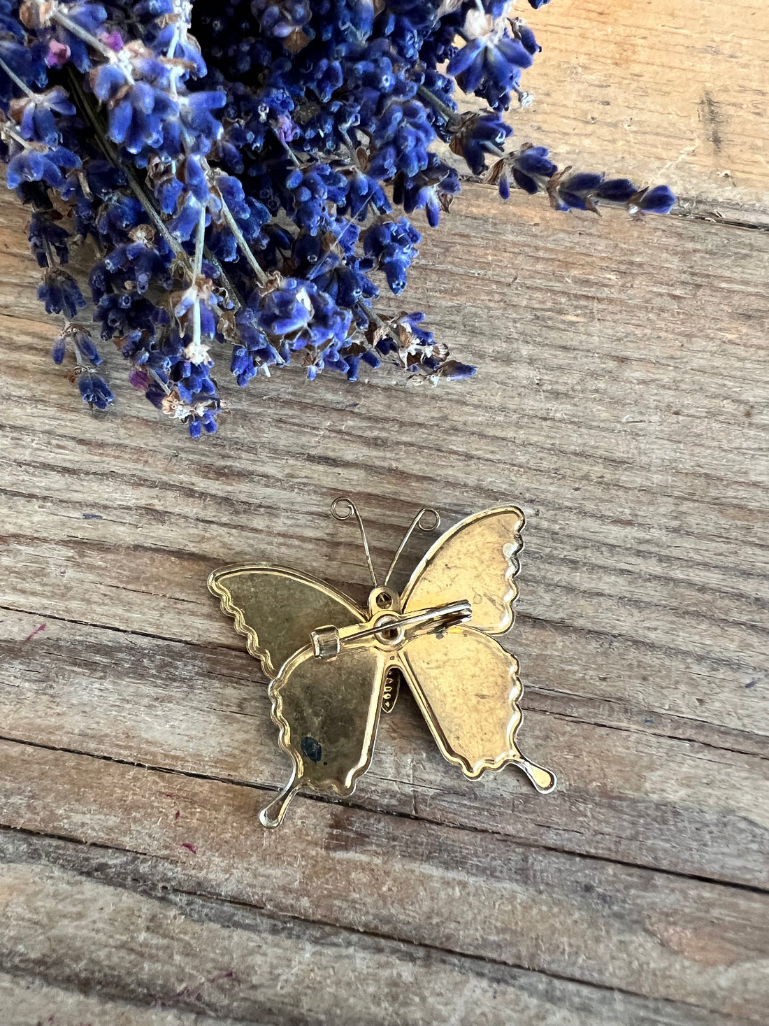 Vintage vlinderbroche 