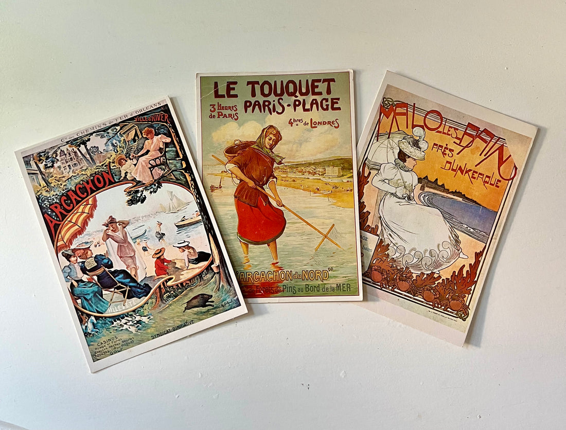 Vintage ansichtkaarten Franse badplaatsen