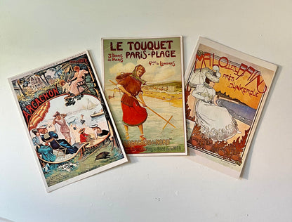 Vintage ansichtkaarten Franse badplaatsen