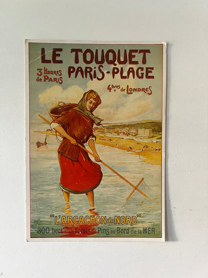Set vintage ansichtkaarten van Franse badplaatsen